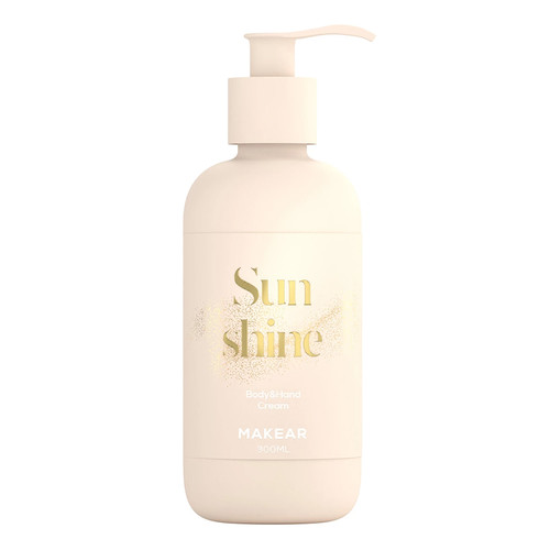 Balsam do dłoni i ciała MAKEAR Sunshine ze złotą drobiną mica 300 ml - Фото №1