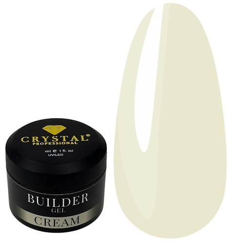 Żel budujący Crystal Builder Gel CREAM 30 ml - Фото №1