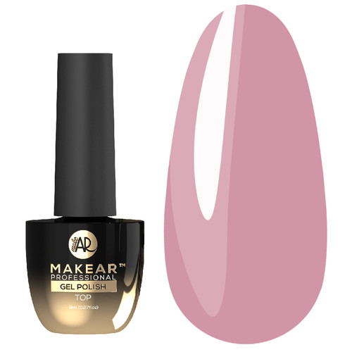 Top hybrydowy MakeAR Milky Rose bez lepkiej warstwy 8 ml - Фото №1