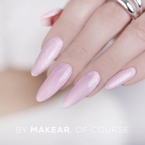 Top hybrydowy MakeAR Top Cat Eye Pink bez lepkiej warstwy 8 ml - Фото №2