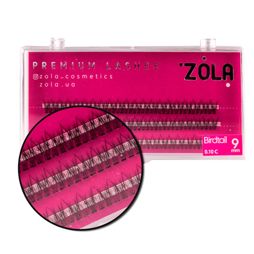 Rzęsy ZOLA wiązka Birdtail 9 mm