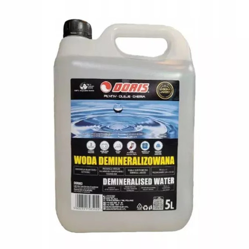Woda demineralizowana do autoklawu DORIS 5L