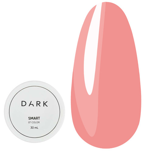 Żel przedłużający Dark Smart Builder gel 07 różowo-brzoskwiniowy 30 ml - Фото №1