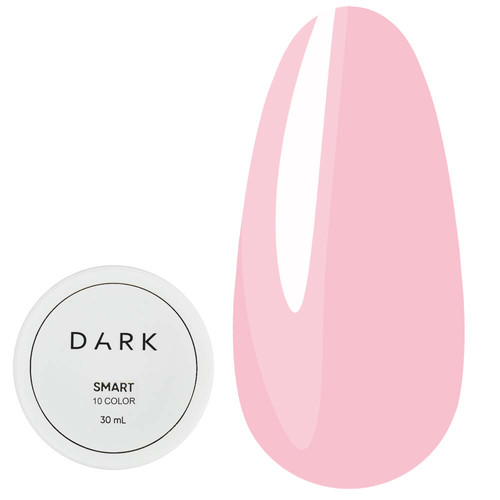 Гель для наращивания Dark Smart Builder gel 10 молочно-розовый 30 мл - Фото №1