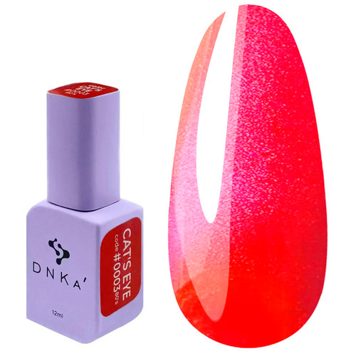 Lakier hybrydowy DNKa Cat Eye 80's 0003 jasny róż 12 ml - Фото №1