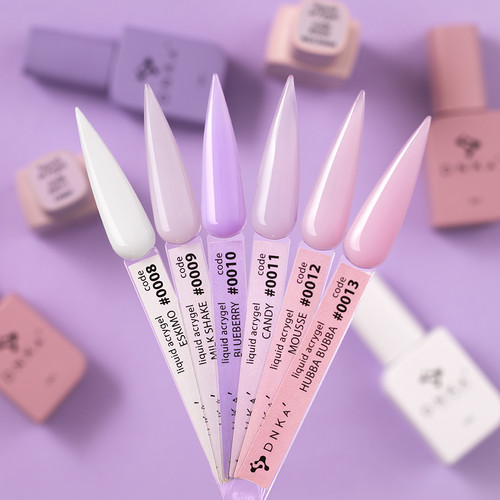 Акрил-гель для ногтей DNKa Liquid Acrygel №0009 Milk Shake 15 мл - Фото №2