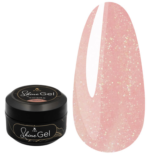 Żel budujący FOX Shine Gel Peach 15 ml - Фото №1