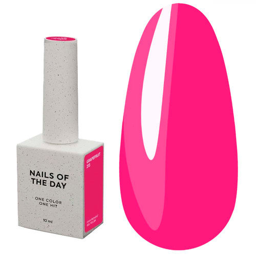 Lakier hybrydowy NAILSOFTHEDAY Grapefruit 213 neon malinowy 10 ml - Фото №1