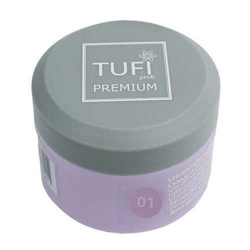 Гель для наращивания TUFI profi Builder Gel UV/LED 01 Clear 15 мл (0324489)