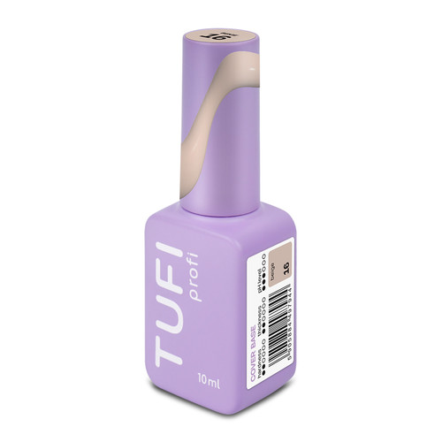 База для ногтей TUFI profi Cover base coat 16 Beige 10 мл (0326535) - Фото №7