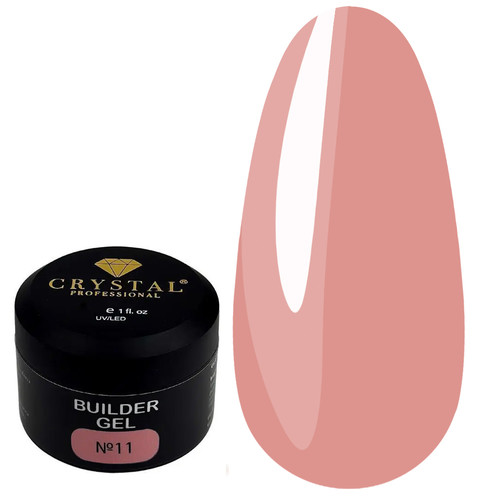 Żel budujący Crystal Builder Gel №11 różowa brzoskwinia 15 ml - Фото №1