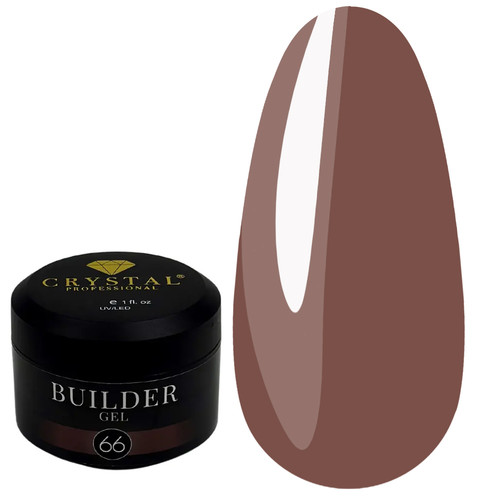 Żel budujący Crystal Builder Gel №66 kawa 15 ml - Фото №1