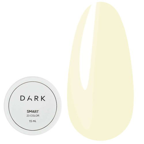 Гель для наращивания Dark Smart Builder gel 23 нежно-желтый 15 мл - Фото №1