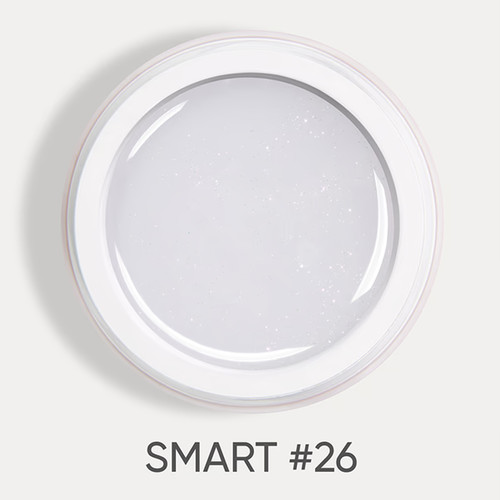 Żel przedłużający Dark Smart Builder gel 26 mleczny z brokatem 15 ml - Фото №3