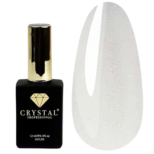 Żel akrylowy do paznokci Crystal Liquid Acryl Gel №11 mleczny z brokatem 12 ml - Фото №1