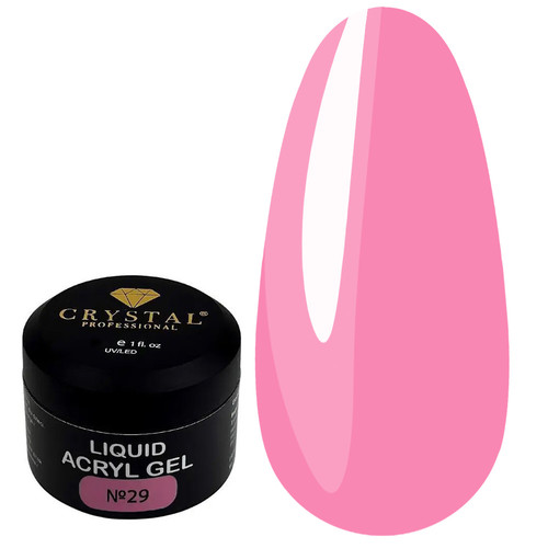 Żel akrylowy do paznokci Crystal Liquid Acryl Gel №29 bogaty róż 15 ml - Фото №1