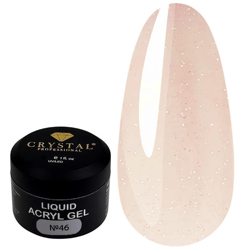 Żel akrylowy do paznokci Crystal Liquid Acryl Gel №46 mleczny beż 15 ml - Фото №1