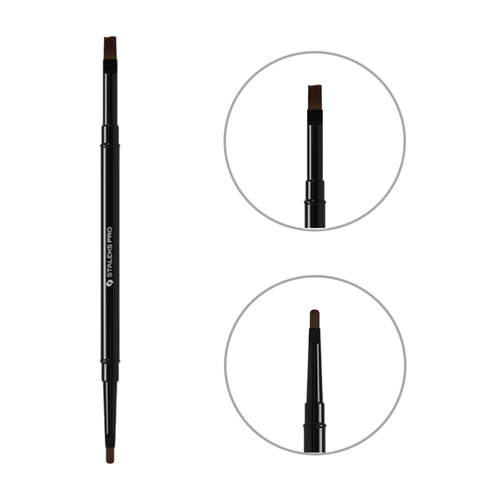 Кисточка двухсторонняя Staleks EXPERT для геля 7 мм / для геля 10 мм (NBE-04/08) - Фото №1