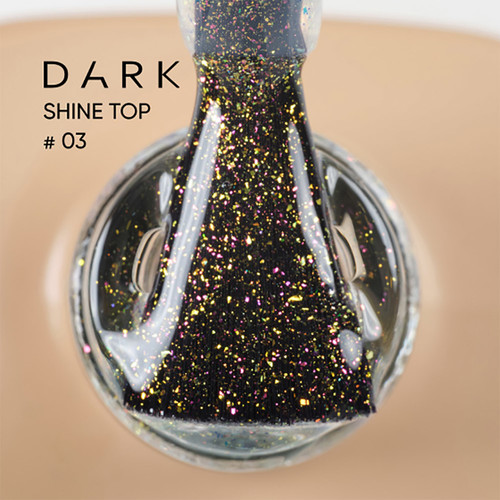 Top hybrydowy Dark Shine Top 3 bez warstwy lepkiej 10 ml - Фото №2