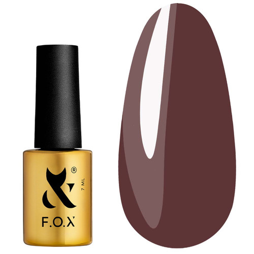 Lakier hybrydowy F.O.X Mocha Mousse 108 klasyczna czekolada 7 ml - Фото №1