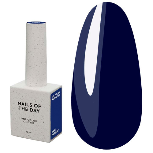 Lakier hybrydowy NAILSOFTHEDAY 261 Indigo 10 ml - Фото №1