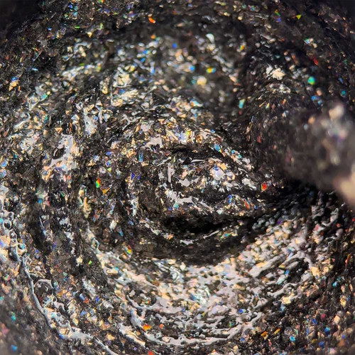 Rubbing for nails Slowianka Holo Black Flakes 1 g - Фото №3