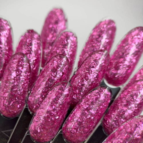 Втирка для ногтей Slowianka Fuchsia Flakes 0,5 г - Фото №4