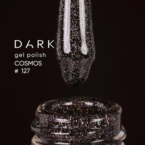 Гель-лак DARK Cosmos 127 темно-вишневый светоотражающий 6 мл - Фото №2