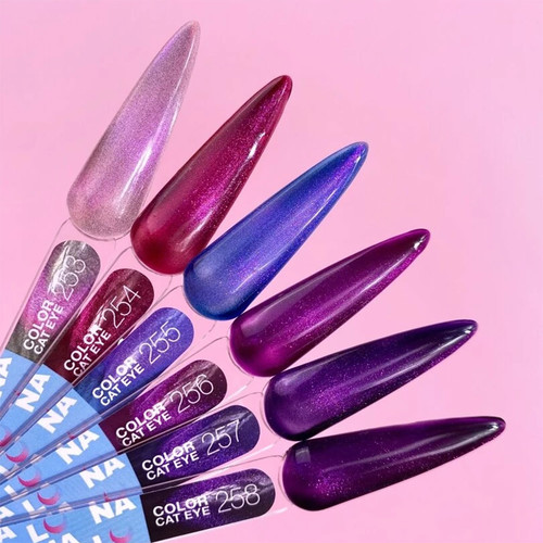 Gel polish LUNA Color Cat Eye 255 blue, purple 8 ml (047-4120-1233) - Фото №4