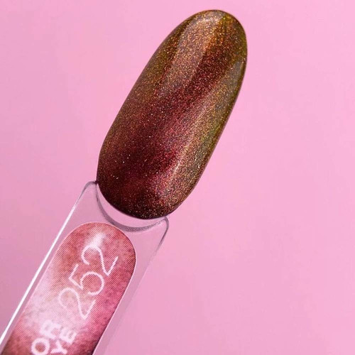 Гель-лак LUNA Color Cat Eye 252 желтый, красный, оранжевый 8 мл (047-3921-1236) - Фото №3