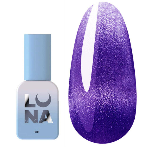 Gel polish LUNA Color Cat Eye 255 blue, purple 8 ml (047-4120-1233) - Фото №1