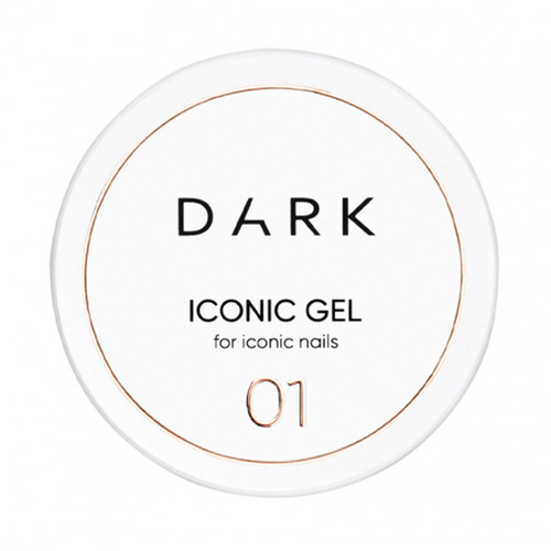 Гель для наращивания DARK Iconic Gel 01 прозрачный 30 мл - Фото №1