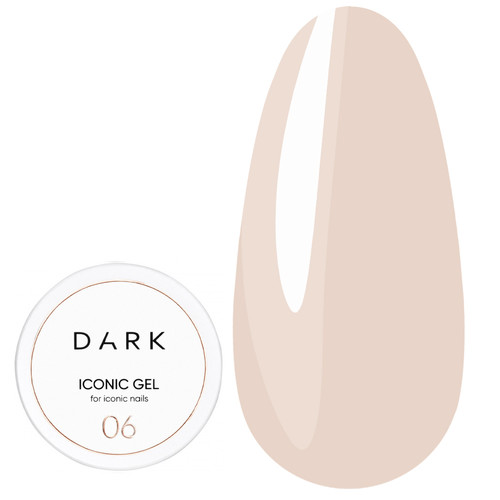 Гель для наращивания DARK Iconic Gel 06 кремовый 30 мл - Фото №1