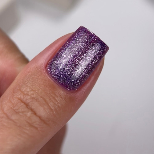 Lakier hybrydowy NAILSOFTHEDAY Cat Eye Gel Polish 03 głęboki fiolet 6 ml - Фото №3