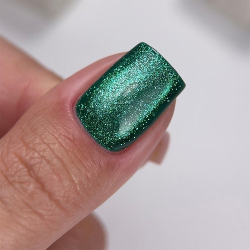 Lakier hybrydowy NAILSOFTHEDAY Cat Eye Gel Polish 07 zielony 6 ml - Фото №3