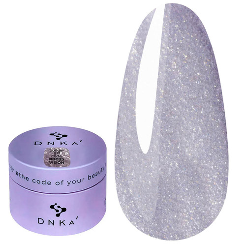 Żel do paznokci DNKa Builder Gel Vision 0035 delikatny liliowy 30 ml - Фото №1