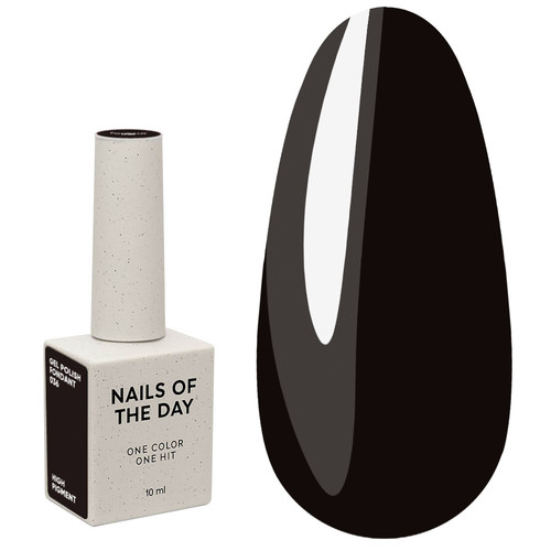 Lakier hybrydowy NAILSOFTHEDAY 036 Fondant bardzo ciemny brązowy 10 ml - Фото №1