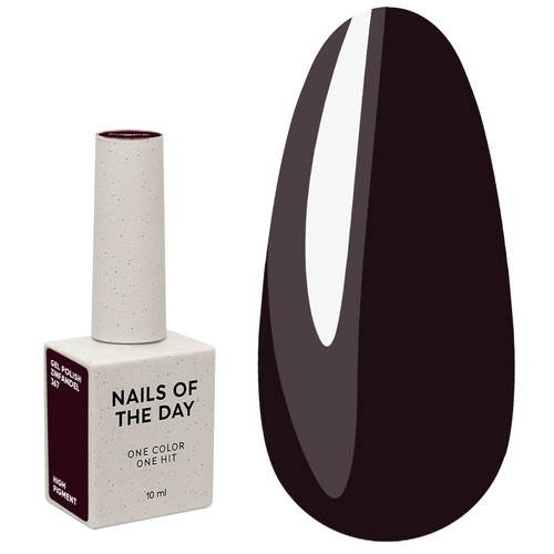 Lakier hybrydowy NAILSOFTHEDAY 367 Zinfandel ciemny bordowy 10 ml - Фото №1