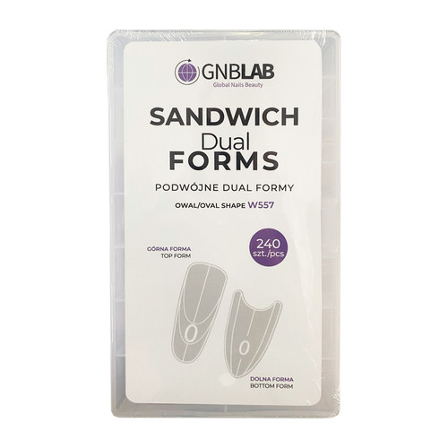 Górne formy GNBLab Sandwich Dual Forms Oval Shape 240 szt. W557 - Фото №1
