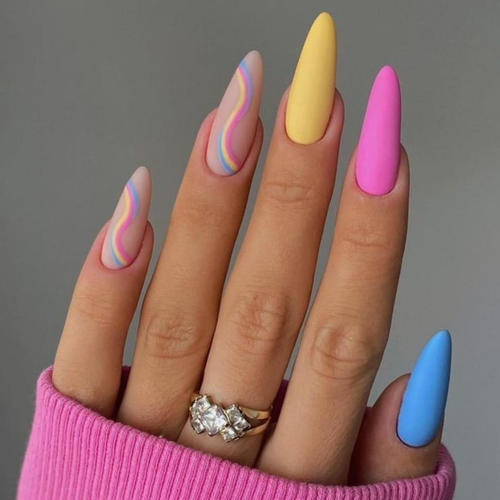 Geometric Design in Bright Colors