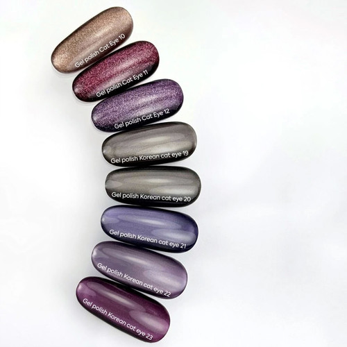 Lakier hybrydowy NAILSOFTHEDAY Cat Eye Gel Polish 12 fioletowy 6 ml - Фото №5