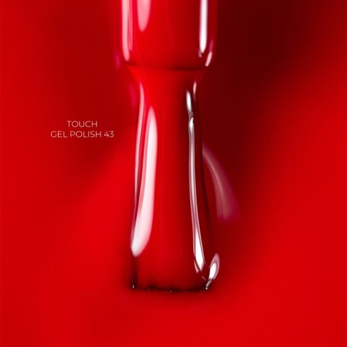 Гель-лак Touch Gel Polish 43 ярко-красный 9 мл - Фото №3