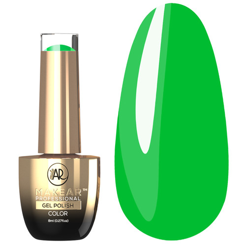 SALE Lakier hybrydowy MAKEAR Neon N16 zielony 8 ml - Фото №1