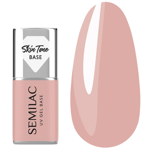 Baza hybrydowa Semilac Skin Tone Cover Base Pale Beige 7 ml - Фото №1