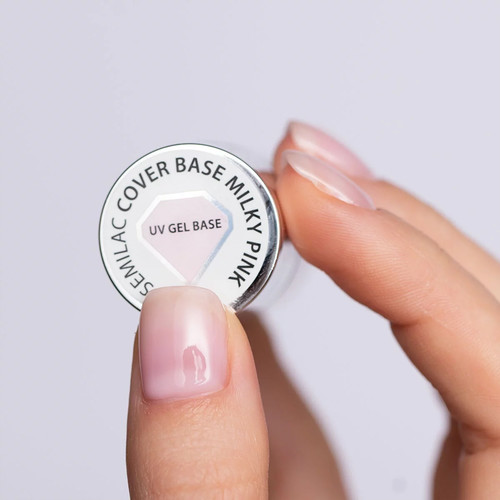 Baza hybrydowa Semilac Skin Tone Cover Base Milky Pink 7 ml - Фото №2