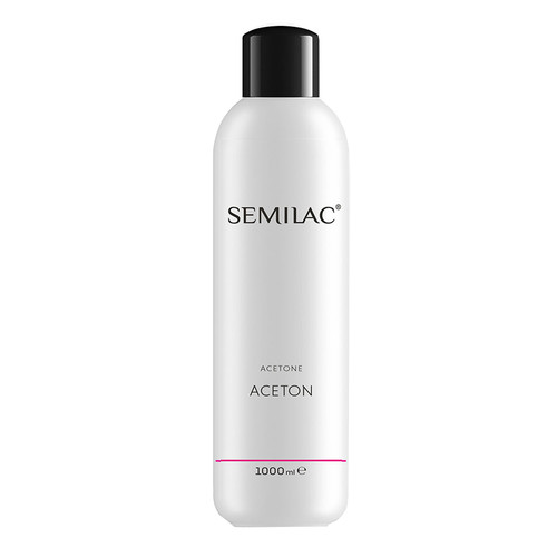 Zmywacz do lakieru hybrydowego Semilac Acetone 1000 ml - Фото №2