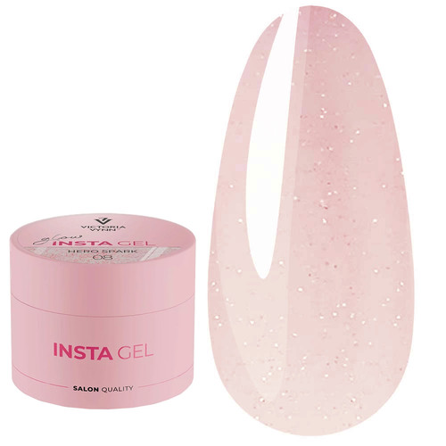 Żel budujący samopoziomujący INSTA GEL VICTORIA VYNN 08 Hero Spark 40 ml - Фото №1