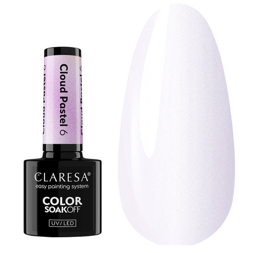 Гель-лак Claresa Cloud Pastel 6 перламутровый молочный 5 мл - Фото №1