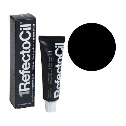 Farba żelowa do brwi i rzęs RefectoCil 1 Czarny 15 ml - Фото №1