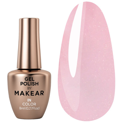 Гель-лак MAKEAR Pastel Princess 407 розовый с шиммером 8 мл